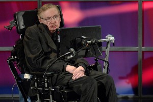 Hawking speaks at his official welcoming ceremony at Perimeter Institute For Theoretical Physics in Kitchener